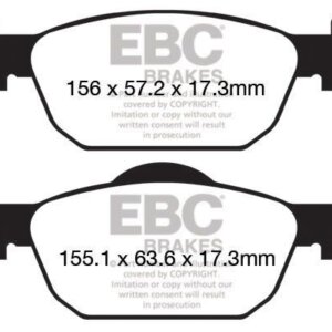 EBC Ultimax sprednje zavorne ploščice za Honda Civic