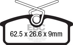 EBC Ultimax zadnje zavorne ploščice za Renault Twizy