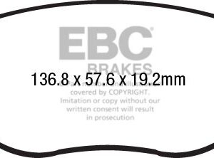 EBC Ultimax sprednje zavorne ploščice za FIAT 500L