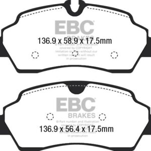 EBC Ultimax zadnje zavorne ploščice za Ford Transit, Ford Transit Custom
