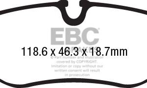 EBC Ultimax zadnje zavorne ploščice za Mercedes-Benz Marco Polo