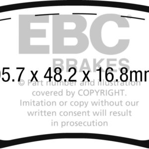 EBC Ultimax zadnje zavorne ploščice za FIAT 500L