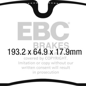 EBC Ultimax sprednje zavorne ploščice za Jaguar F-Pace