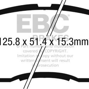 EBC Ultimax sprednje zavorne ploščice za Mazda 2