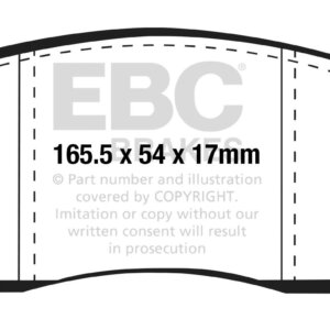 EBC Ultimax sprednje zavorne ploščice za Nissan NP300 Navara, Nissan Leaf