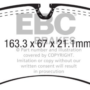 EBC Ultimax sprednje zavorne ploščice za VW Crafter