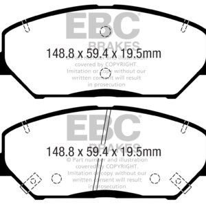 EBC Ultimax sprednje zavorne ploščice za Kia XCeed, Hyundai i30