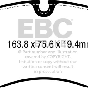 EBC Ultimax sprednje zavorne ploščice za VW Amarok