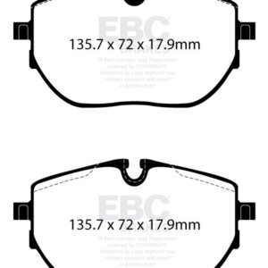 EBC Ultimax sprednje zavorne ploščice za VW Transporter
