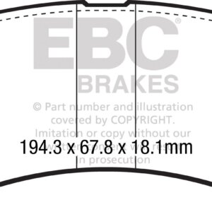 EBC Ultimax sprednje zavorne ploščice za Ford F-150