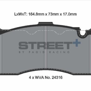 Pagid Street+ sprednje zavorne ploščice za BMW 1, Mini Mini