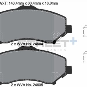 Pagid Street+ sprednje zavorne ploščice za Jeep Wrangler, Suzuki S-Cross