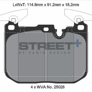 Pagid Street+ sprednje zavorne ploščice za BMW 1, BMW 4