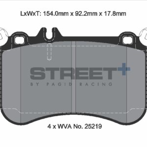 Pagid Street+ sprednje zavorne ploščice za Mercedes-Benz CL, Mercedes-Benz CLA
