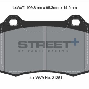 Pagid Street+ sprednje zavorne ploščice za Subaru Impreza, Nissan 350Z