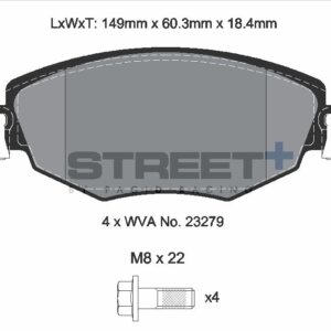 Pagid Street+ sprednje zavorne ploščice za Ford Mondeo, Jaguar X-Type