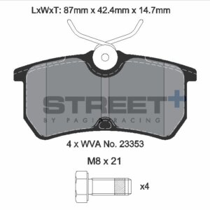 Pagid Street+ sprednje zavorne ploščice za Ford Focus, Ford Fiesta