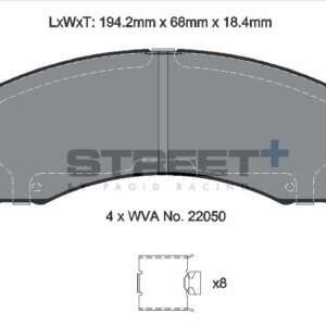Pagid Street+ sprednje zavorne ploščice za Ford Expedition, Ford F-150