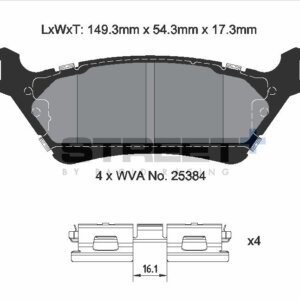 Pagid Street+ zadnje zavorne ploščice za Ford F-150