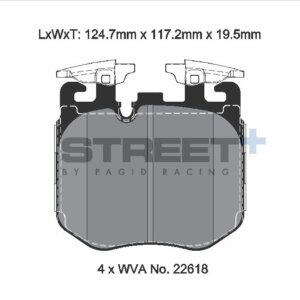 Pagid Street+ sprednje zavorne ploščice za BMW 2, BMW 4