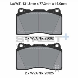 Pagid Street+ sprednje zavorne ploščice za Jeep Wrangler, Toyota GT 86