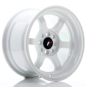 Platišče Japan Racing JR-12 15" 8.5J 4x100/4x114,3 ET13 Bela