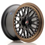 Platišče Japan Racing JR-10 15" 8J 4x100/4x108 ET20 Črna mat / satin