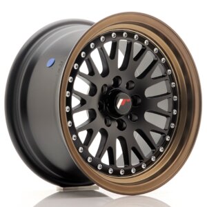 Platišče Japan Racing JR-10 15" 8J 4x100/4x108 ET20 Črna mat / satin