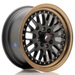 Platišče Japan Racing JR-10 15" 7J 4x100/4x108 ET30 Črna mat / satin