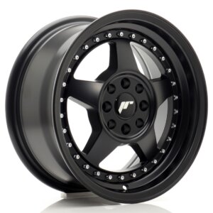 Platišče Japan Racing JR-6 15" 7J 4x100/4x108 ET25 Črna mat / satin