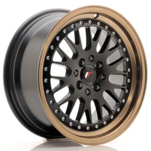 Platišče Japan Racing JR-10 16" 7J 4x100/4x108 ET30 Črna mat / satin