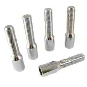 Silver Extended Internal Drive Wheel Bolts M12x1.25 (45 mm - Pack of 10)