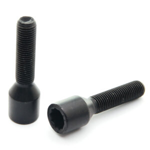 Black Extended Internal Drive Wheel Bolts M12x1.25 (45 mm - Pack of 10)