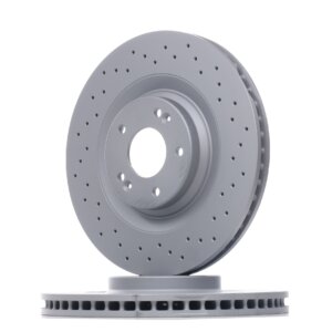 Par prevlečenih in prevrtanih Zimmermann sprednjih zavornih diskov 345x30 mm za Hyundai i30 N