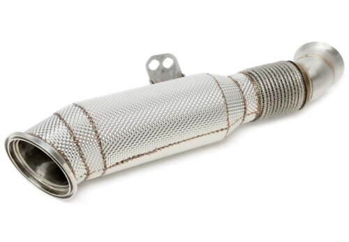 Tuners Capital downpipe s športnim katalizatorjem in toplotnim ščitom, za modele z GPF – za BMW X3/X4 M40i, X5/X6 40i, X7 40i B58 (G01/G02/G05/G06/G07, 2017–)