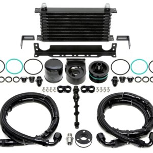 Tuners Capital hladilnik olja komplet, 9-rebrni – za VAG 1.8/2.0 TFSI EA888 Gen3 (A3/S3 8V, TT, Golf VII GTI/R, Leon Cupra, Octavia RS, Formentor)