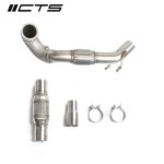 CTS Turbo downpipe z visokopretočnim katalizatorjem za VW Golf VII, Audi A3 8V, Jetta GLI