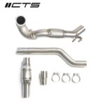 CTS Turbo downpipe z visokopretočnim katalizatorjem za VW Golf R/Audi A3/S3/TT MQB AWD