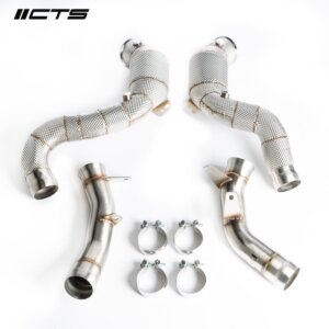 CTS Turbo downpipe z visokopretočnimi katalizatorji za Mercedes-AMG GT X290/E63 W213