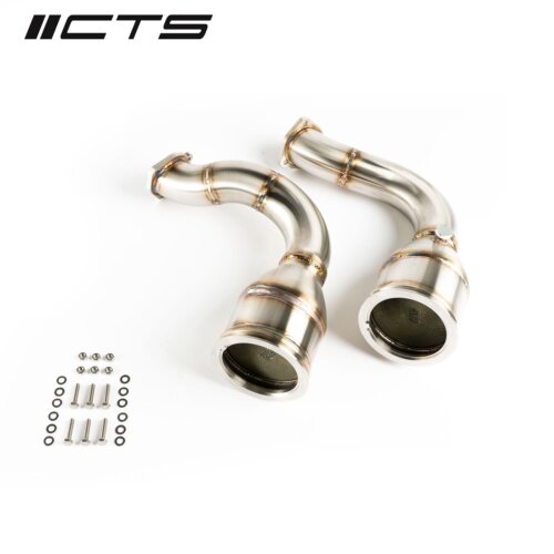 CTS Turbo športni downpipe z visokopretočnimi katalizatorji za 4.0 TFSI EA825
