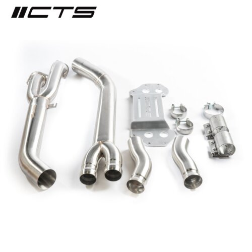 CTS Turbo enojna sredinska cev izpuha z oporo za BMW M3/M4 G80/G82/G83
