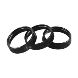 Leyo Motorsport aluminijasti gumbi, 3-delni komplet, črni
