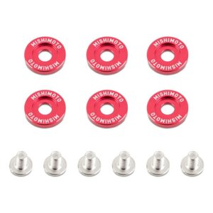 Mishimoto blatniške podložke M6 x 1,0 rdeče 20 mm