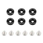 Mishimoto široke podložke za blatnike M6 x 1,0 črne 16,7 mm