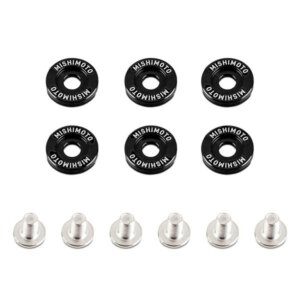Mishimoto široke podložke za blatnike M6 x 1,0 črne 16,7 mm
