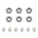 Mishimoto podložke za blatnike M6 x 1,0 – gunmetal, 16,7 mm