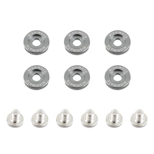 Mishimoto podložke za blatnike M6 x 1,0 – gunmetal, 16,7 mm