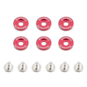 Mishimoto blatniška podložka M6 x 1,0 rdeča 16,7 mm
