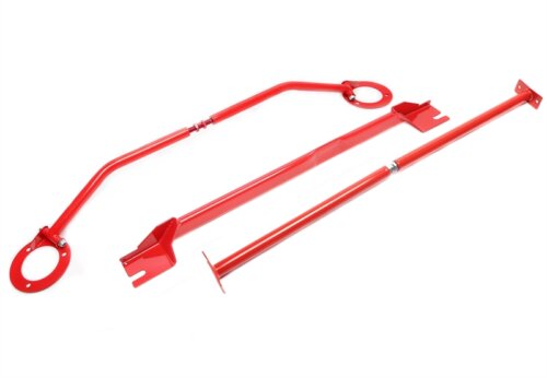 Komplet jeklenih strutbarov TA Technix za Audi A3 (8P), Seat Leon (1P), Škoda Octavia (1Z), VW Golf V/VI in Scirocco III – rdeča
