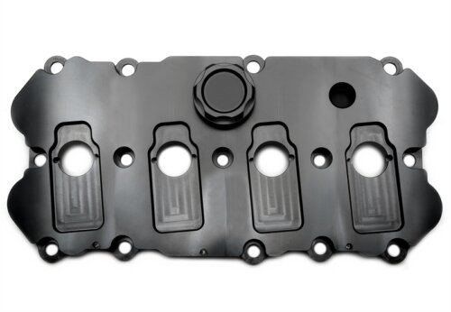 Tuners Capital aluminijast pokrov ventilov (črn) za 2.0 TFSI EA113